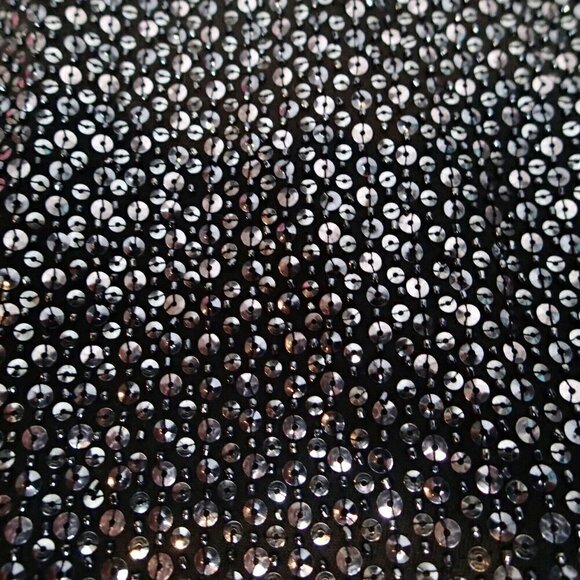 Theory Hailey Skirt Black Metallic Sequin Asymmetrical Hem - Picture 5 of 12